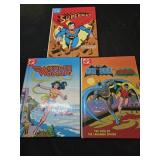 Lot of 3 DC hardcover books batman, wonder w