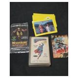 Lot of assorted super heros cards, vintage 1984