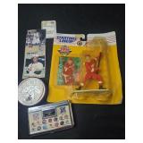 Lot of 6 sports collectibles