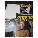 Lot of 4 star trek collectibles calandar,