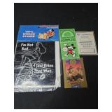 Lot of 4 Disney collectibles passes tickets