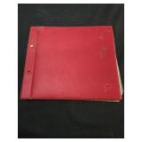 Binder with envelopes and stamps