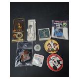 Lot of 9 Disney collectibles pins, jewelry,