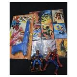 Lot of 4 Spider-Man collectibles toys and cards