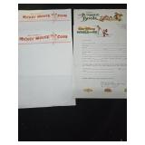 Lot of 4 Disney paperwork