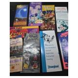 Lot of 9 Disney pamphlets
