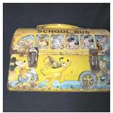Walt Disney school bus Aladdin tin lunchbox