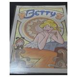 Archie poster and a super hero drawing