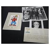 Lot of 3 Disney paperwork