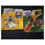 Lot of 2 Starting Lineup sports figures with cards