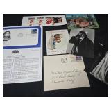 Lot of 7 assorted items envelopes, postcards,