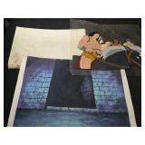 Lot of 3 collectibles celluloid ,print, poster