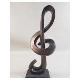 Tandie Treble Clef table sculpture