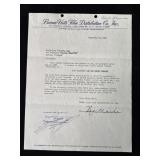 Walt Disney 1957 distribution contract