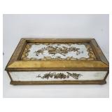 Vintage Italian reversed painted jewelry box
