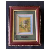 Framed .999 silver Asian display