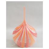 Signed Chris McCarthy hand blown glass vase