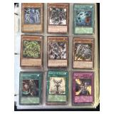 Lot of Yu-Gi-Oh trading cards in binder