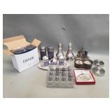 Group of salt and pepper shakers