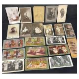 Group of antique photographs and stereoview cards