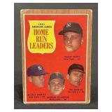 1962 Topps Home Run Leaders Mickey Mantle