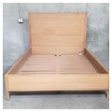 Restoration Hardware oak queen size bed