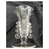 Heisey  Orchid crystal glass vase
