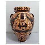 Minoan replica double axe Labrys ceramic amphora