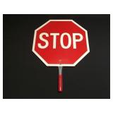 Vintage school crossing guard metal stop sign
