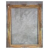Large vintage gilt wood and chalk picture frame