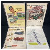 Group of vintage magazines advertisement