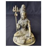 Vintage brass Shiva statue