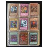 Lot of Yu-Gi-Oh! trading cards in binder