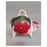 Mexican ceramic hand painted piggy bank