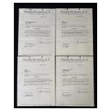 Lot of Walt Disney 1957 distribution contracts
