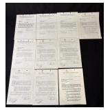 Lot of vintage Walt Disney distribution contracts