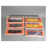 Group of Lionel Electric Trains freight cars