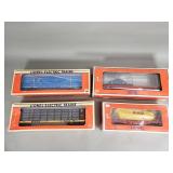Group of Lionel Electric Trains freight cars