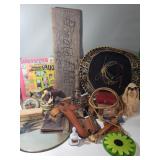 Box of miscellaneous items; LP records, c