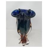 Egermann Bohemia crystal handkerchief art glass