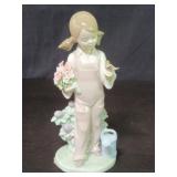 Lladro porcelain "spring girl" figurine