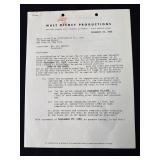 Walt Disney 1956 distribution contract