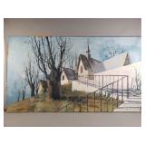 Michael W. Green signed painting on canvas