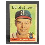 1958 Topps Eddie Matthews card