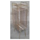 Mid-century Modern iron mesh telephone stand