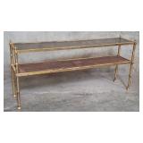 Maisen Jansen-style cane and gilt metal console