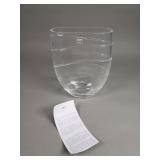 IVV hand blown glass vase, made in Italy