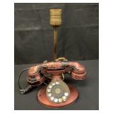 Vintage rotary telephone lamp