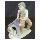 Lladro porcelain 'Come out to play' figure.