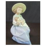 Nao porcelain 'A sister's love' figure.